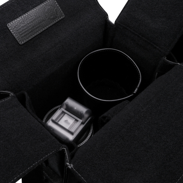 筒状のサークルパーテーションでレンズを保護する