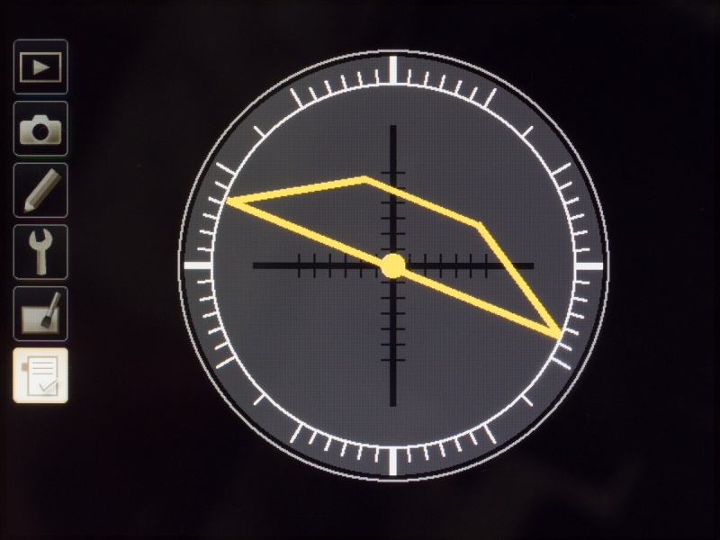 水準器の表示がD600から変わっていた。