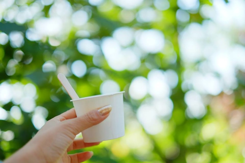 「まりこ先生に玉ボケの撮り方を教えていただきました。紙カップに入った普通のジェラートなのに、こんなにかわいく撮ることができました。すごく感動です」　撮影：mihoさん