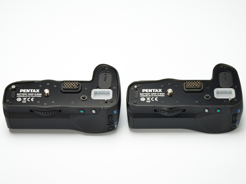 左がK-3用のD-BG5で、右がK-7/K-5用のD-BG4。