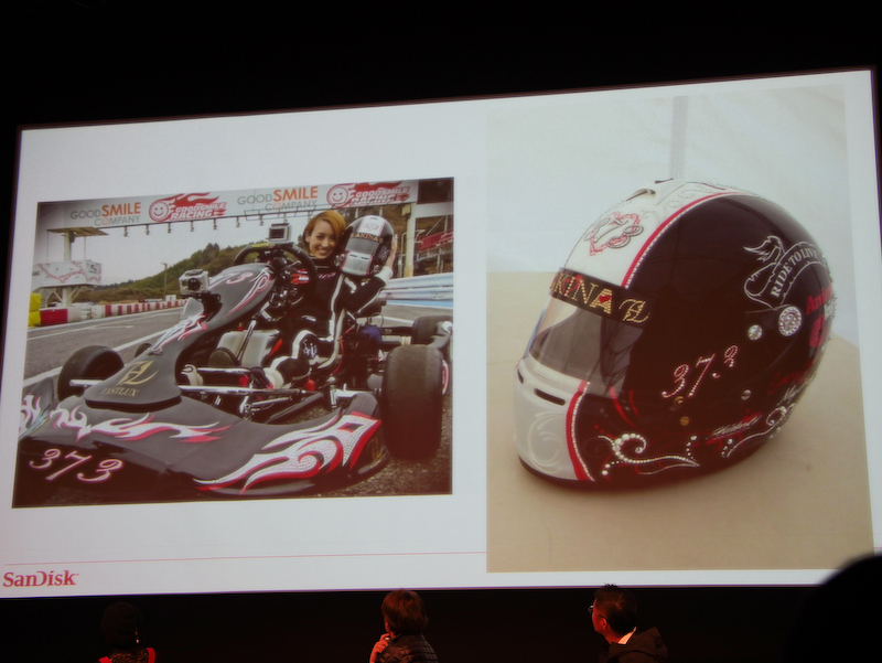 南さんはカートレースも楽しんでいるとのこと。