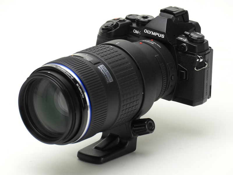 フォーサーズ用レンズとの組み合わせ例。レンズはZUIKO DIGITAL ED 50-200mm F2.8-3.5 SWD