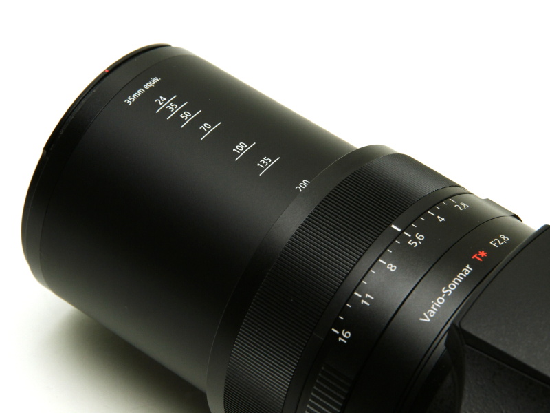 35mm判換算の焦点距離を記載