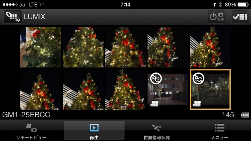 カメラ内の画像を確認することもできる。動画やRAW画像の転送はできない