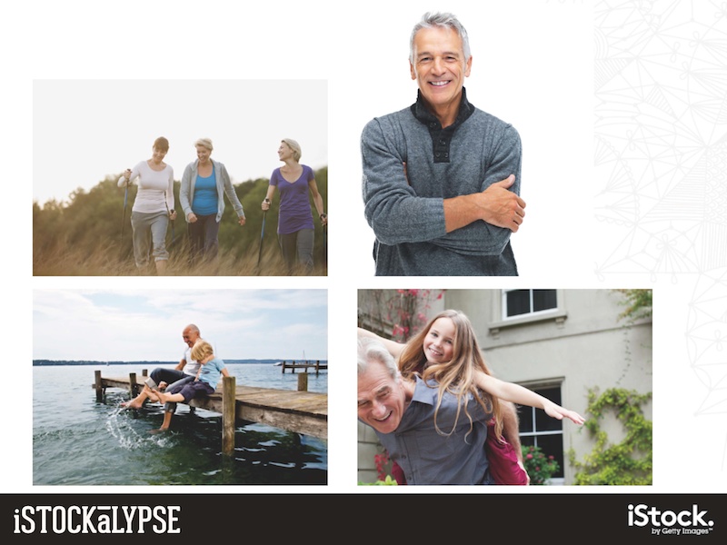 例：日本のシニアの元気なようすなど