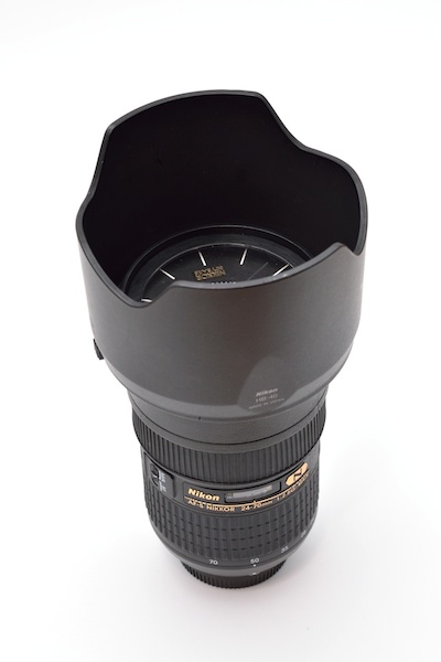 レンズクロックにフードを取りつけてみた