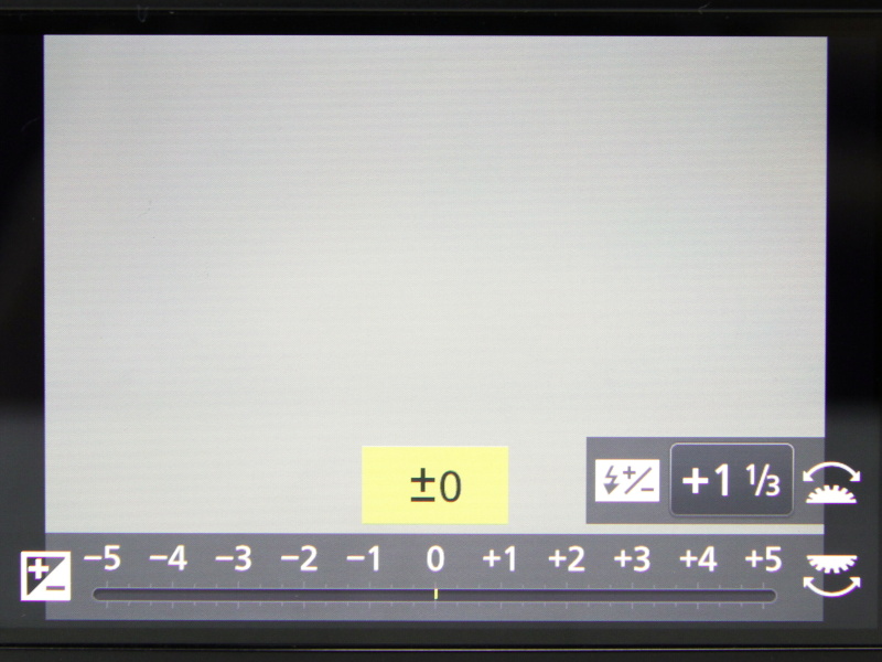 GX7は調光補正を撮影画面→ダイヤル押し込み1発で呼び出せて（Mモード除く）快適