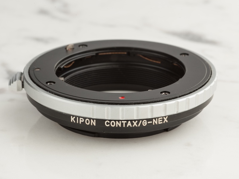 キポンのコンタックスGアダプターでケラレなしで撮影できた。メタボーンズのコンタックスGアダプターも問題なく使用できる