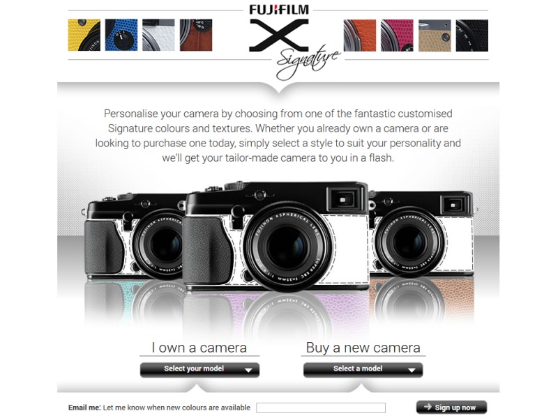 X SignatureのWebサイト