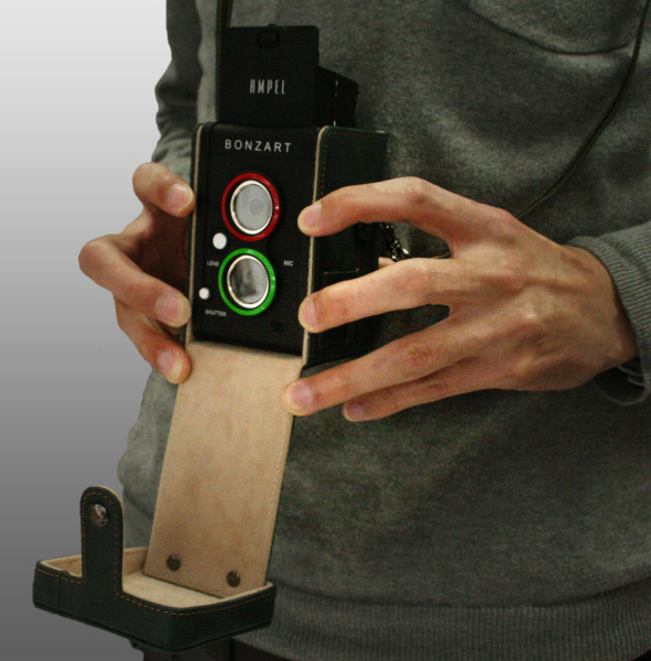 撮影しているところ