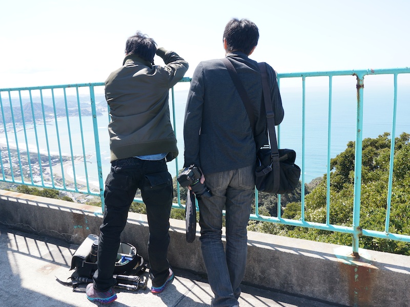 展望台まではロープウェイで。浦賀水道を一望できる最高のロケーションだ