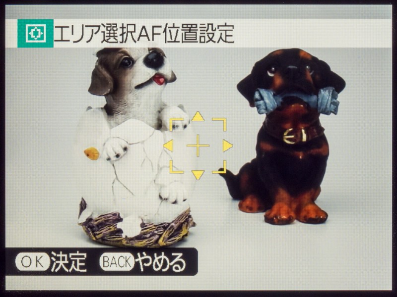 三脚撮影時など、フレーミングを決めてからピント合わせを行ないたいときには、測距点の位置を変えられると便利がいい。