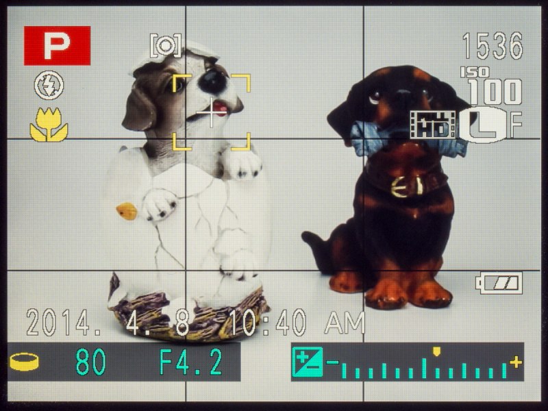 撮影時の画面。文字が大きめで老眼世代にはありがたい。