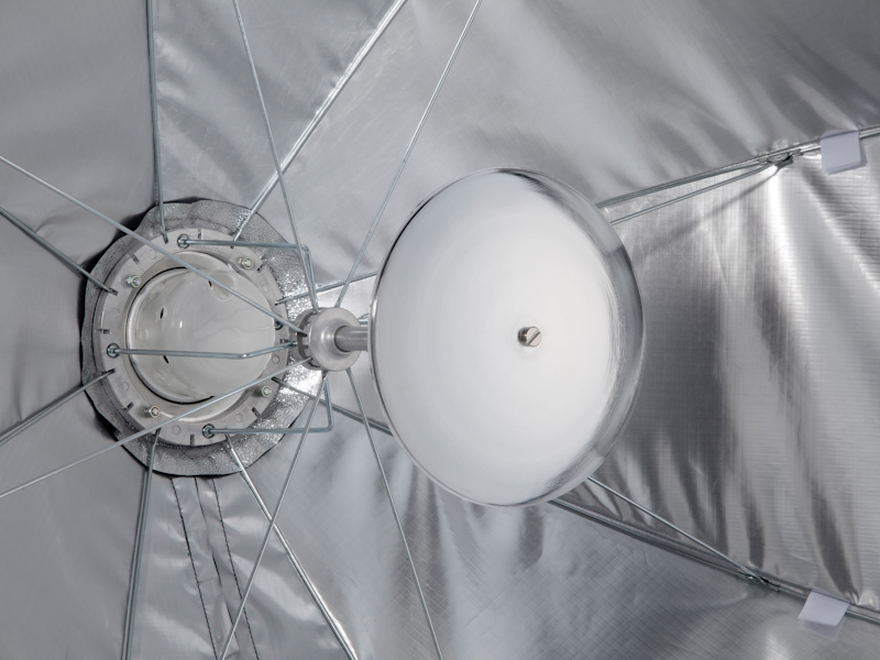 反射板を取り付けたところ