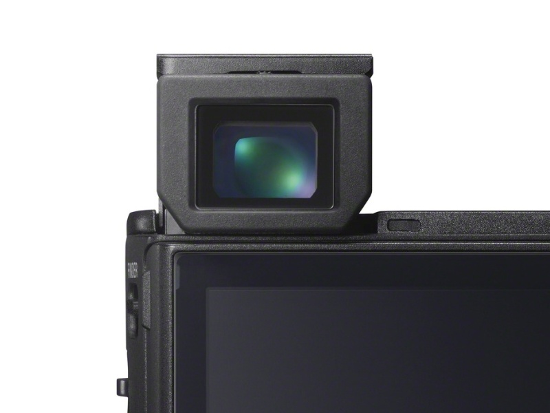 内蔵のポップアップ式EVF