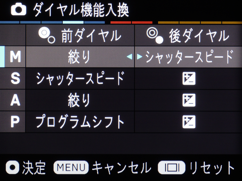 2つに増えたダイヤルそれぞれのカスタマイズも可能