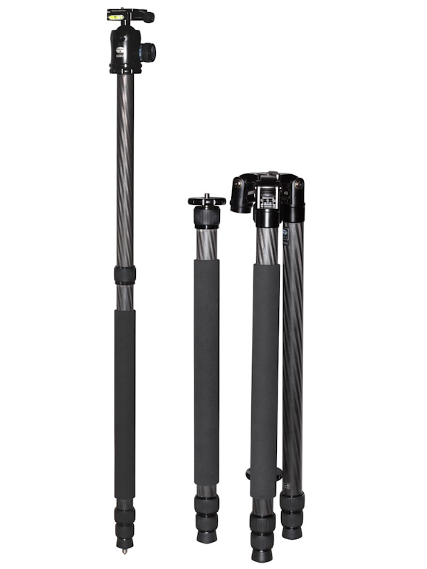 脚の1本を取り外して一脚として使用できる