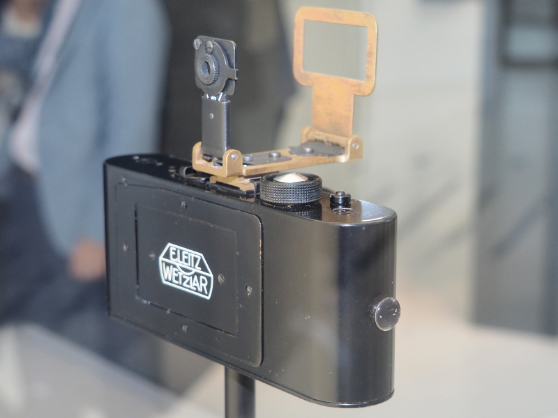 ウル・ライカ（レプリカ）。ここからはライカの歴史において特に目立った技術的進化のあるモデルを展示している