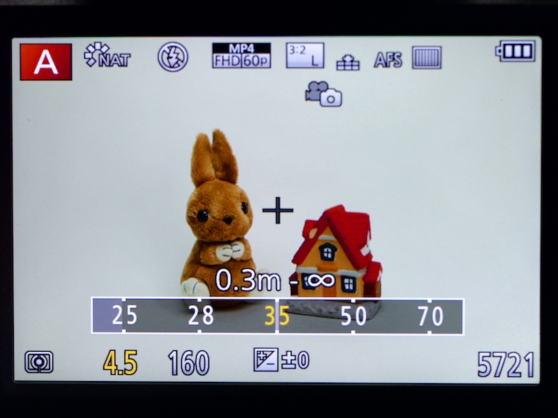 撮影時の画面例