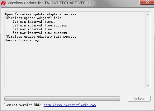 パソコン経由でアップデートしているところ。簡単な操作でアップデートできる