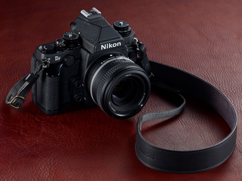 リッチレザーストラップ（ブラック）装着例