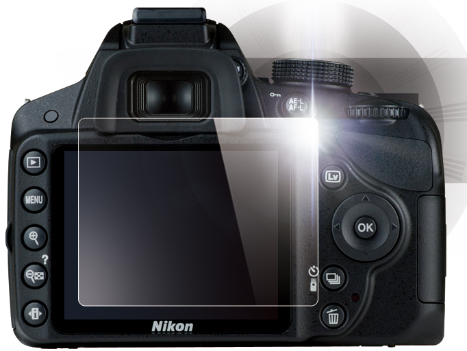 High Grade Glass Screen Protector D3300用