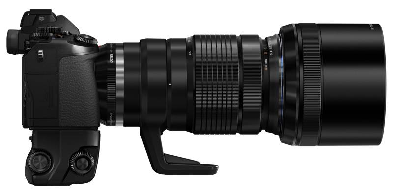 M.ZUIKO DIGITAL ED 40-150mm F2.8 PROにMC-14を装着した状態