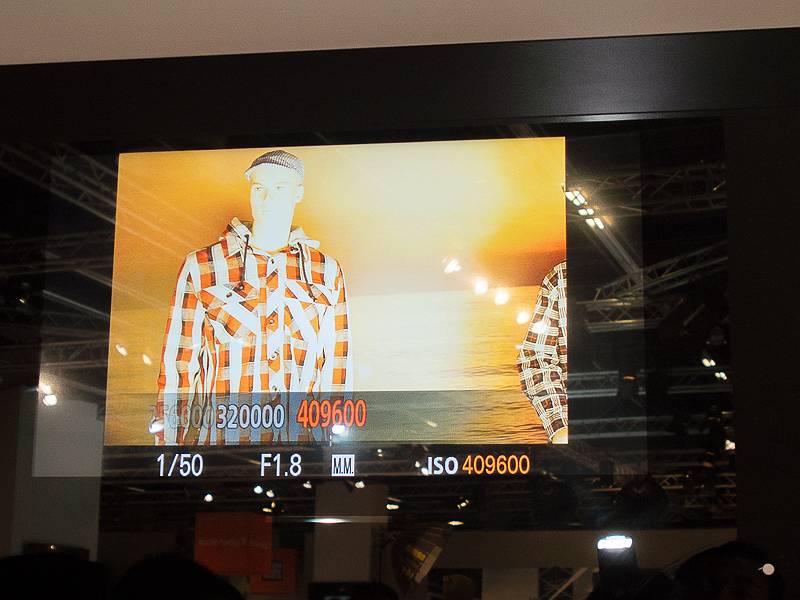 最高感度のISO409600まであげたところ