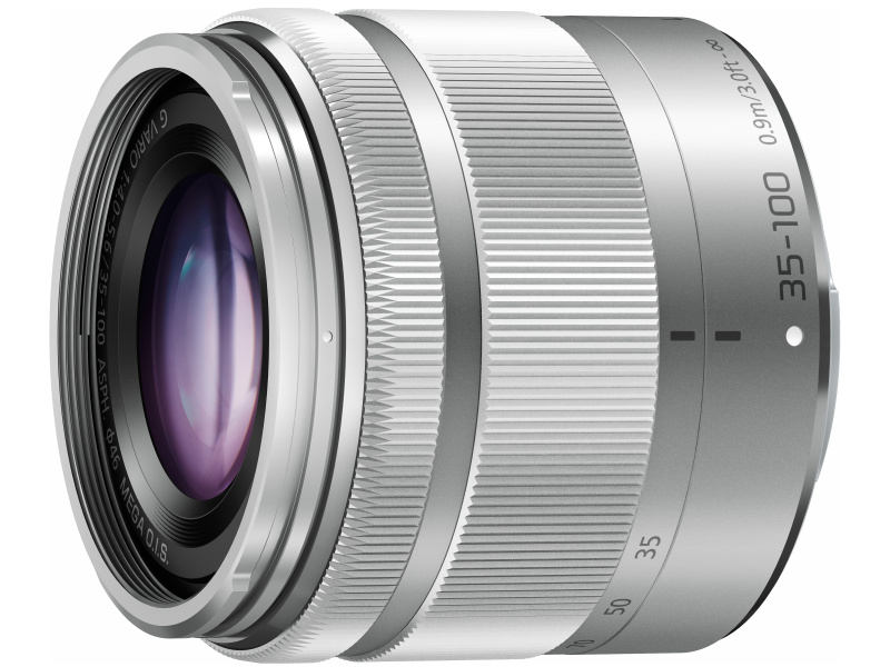 こちらもフォトキナ2014で発表。GMの小型ボディにマッチするデザインの<a href="http://dc.watch.impress.co.jp/docs/news/20140915_666649.html" class="n" target="_blank">LUMIX G VARIO 35-100mm/F4.0-5.6 ASPH./MEGA O.I.S.</a>