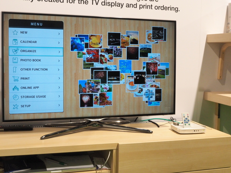 Wonder Photo Boxの利用イメージ（テレビと接続）