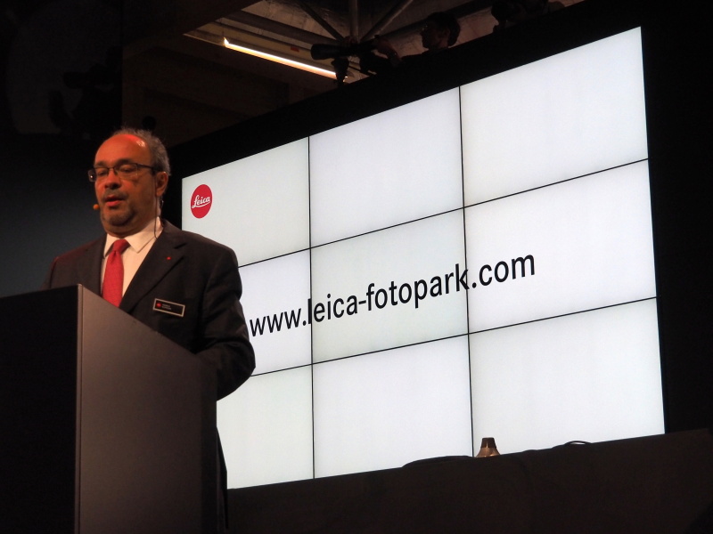 プレス発表会でLeica Fotoparkを紹介