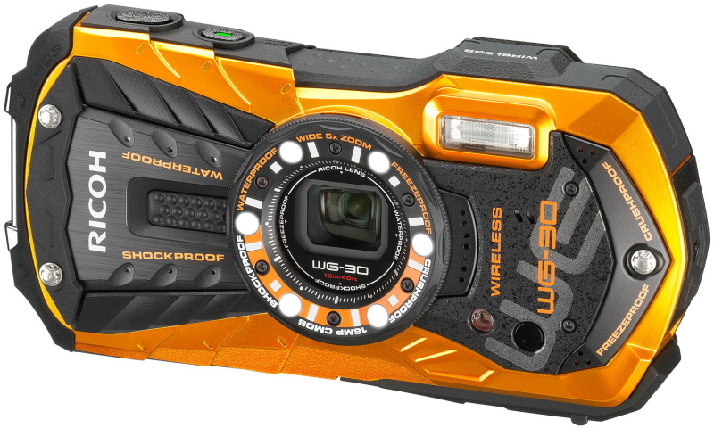 RICOH WG-30Wフレームオレンジ