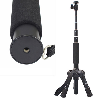三脚の延長棒としても使用できる
