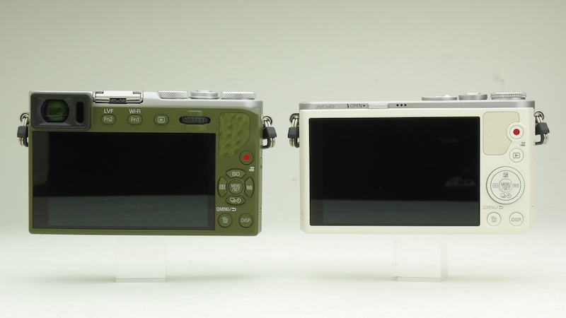 GM5は16:9、GM1は3:2の液晶モニターを採用しているのがわかる