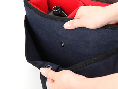 前ポケットは収納量を変えられる