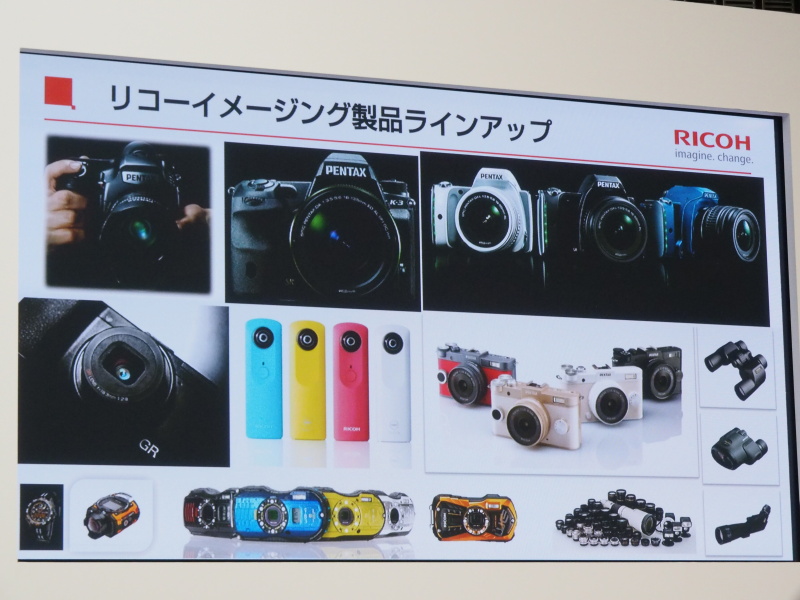 リコーイメージングの製品ラインナップ