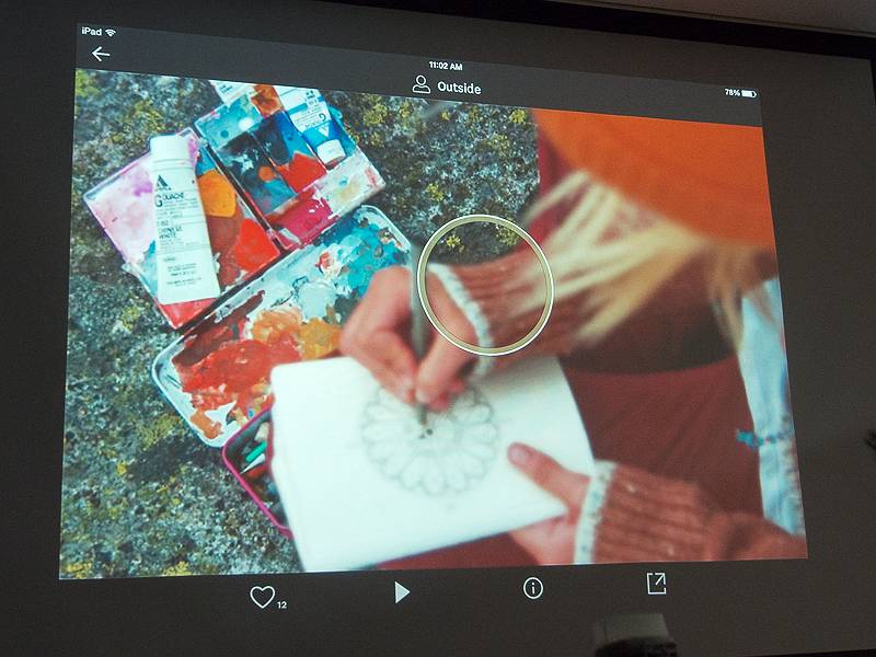 iPadアプリでもピント位置の変更が可能