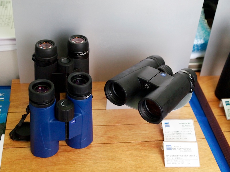 エントリーモデルの「TERRA ED blue」や近接利用に強い「CONQUEST HD」なども展示されていた