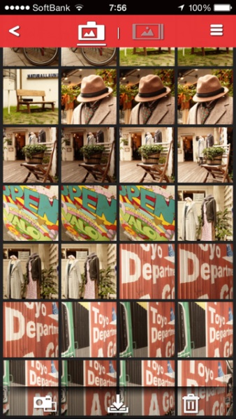 スマートフォンからカメラ内の画像を一覧したり、お気に入りの写真をダウンロードできる