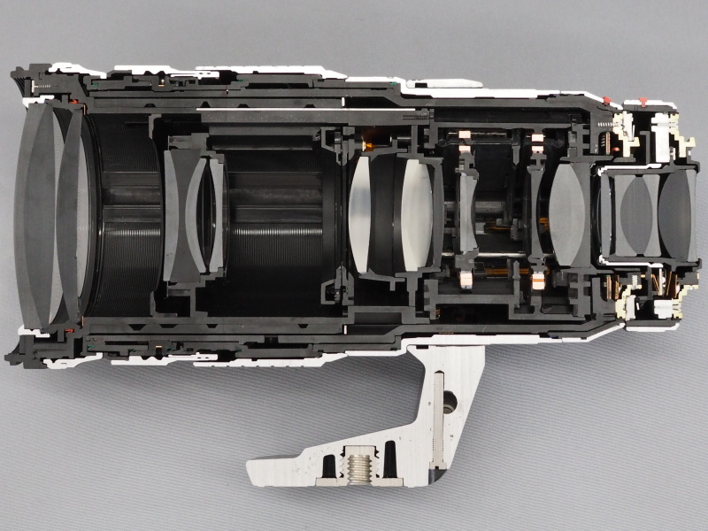テレコンバーターを装着したカットモデル