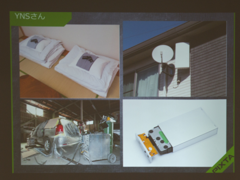 最近売れているというYNS氏の作品。なんの変哲もない風景だが、押さえておくと意外に売れることも