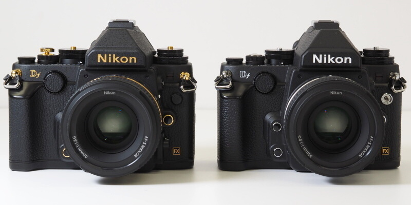 Dfブラック（右）との比較