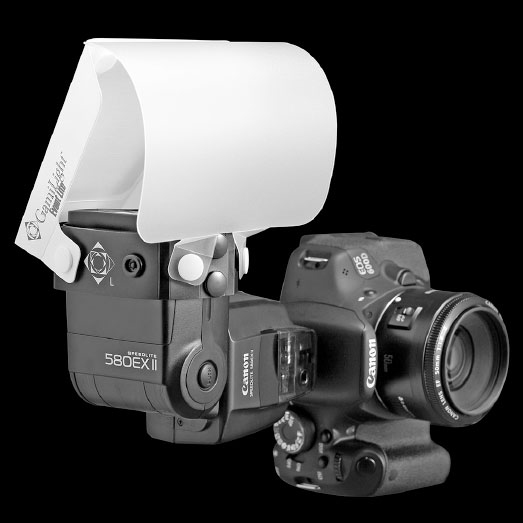 縦位置でディフューザーを装着したところ