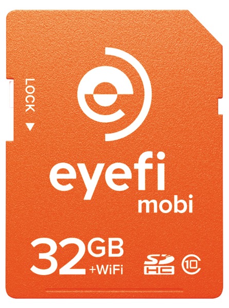 Eyefi mobiカード。8GB〜32GBをラインナップする無線LAN内蔵SDカード