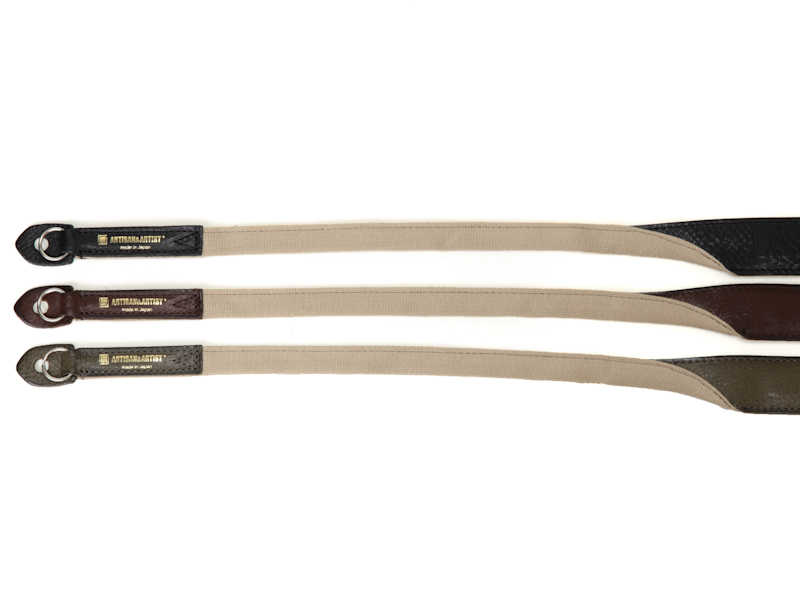 上からベージュ×ブラック、ベージュ×ブラウン、ベージュ×カーキ