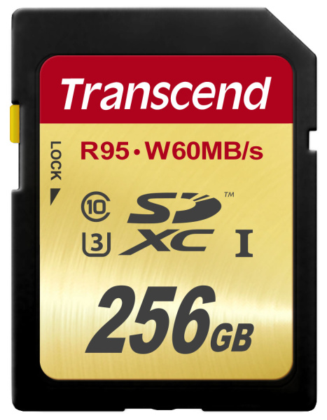 UHS-I Speed Class 3（U3）カード 256GB（TS256GSDU3）