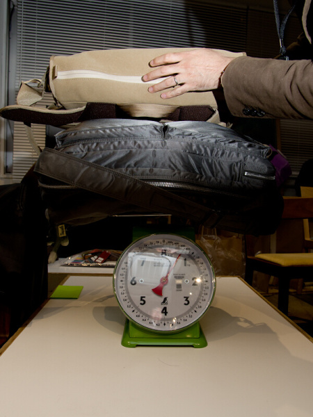 両方合わせて9.1kgを毎日持ち歩きたいそうだ