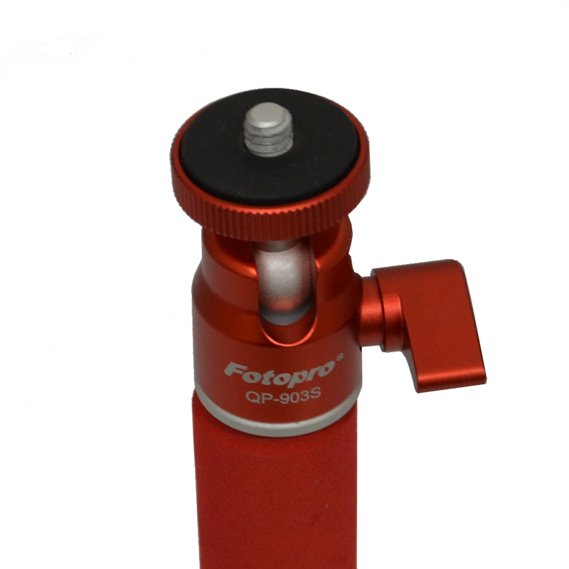 先端に自由雲台を備える