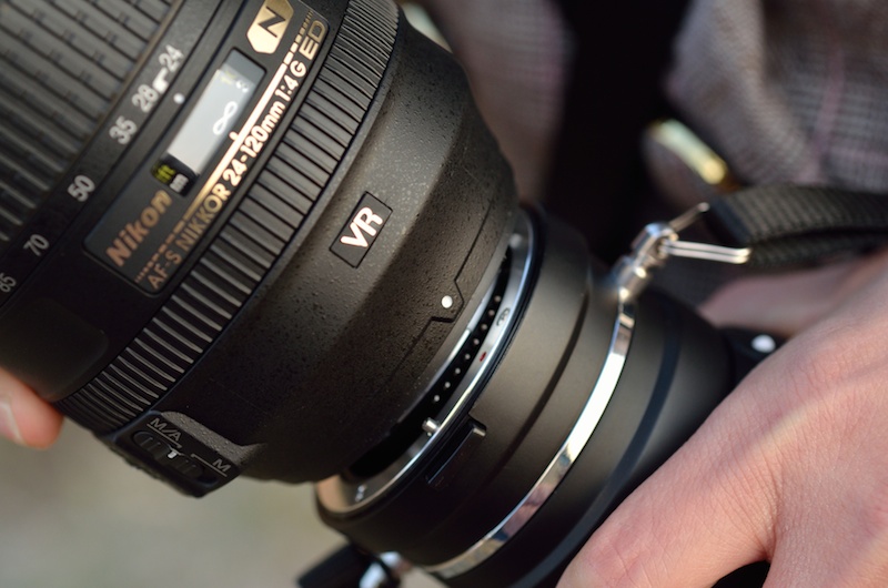 レンズAをGoWingレンズホルダーに装着。