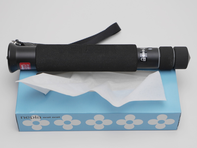 縮長は僅か26cm。ティッシュの箱より少し長い程度だが……